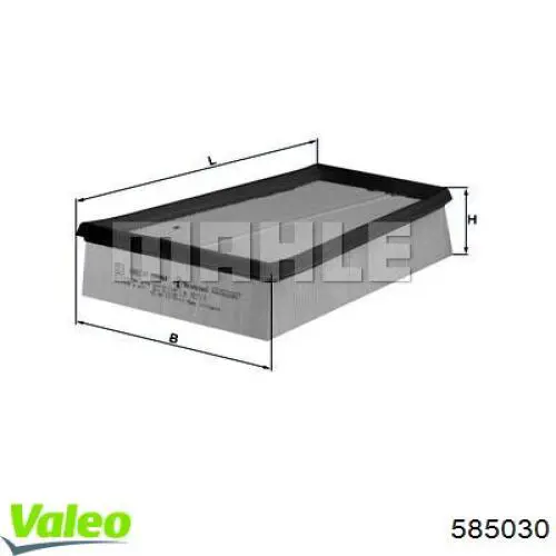 Элемент воздушного фильтра VALEO 585030 цена, от 9.56 USD
