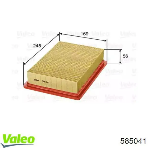 585041 VALEO воздушный фильтр