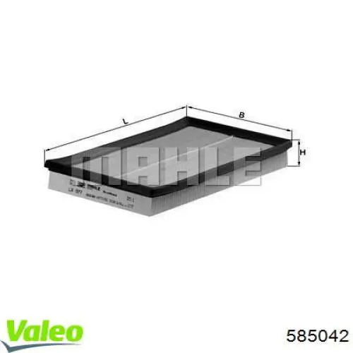 Элемент воздушного фильтра VALEO 585042 цена, от 7.05 USD