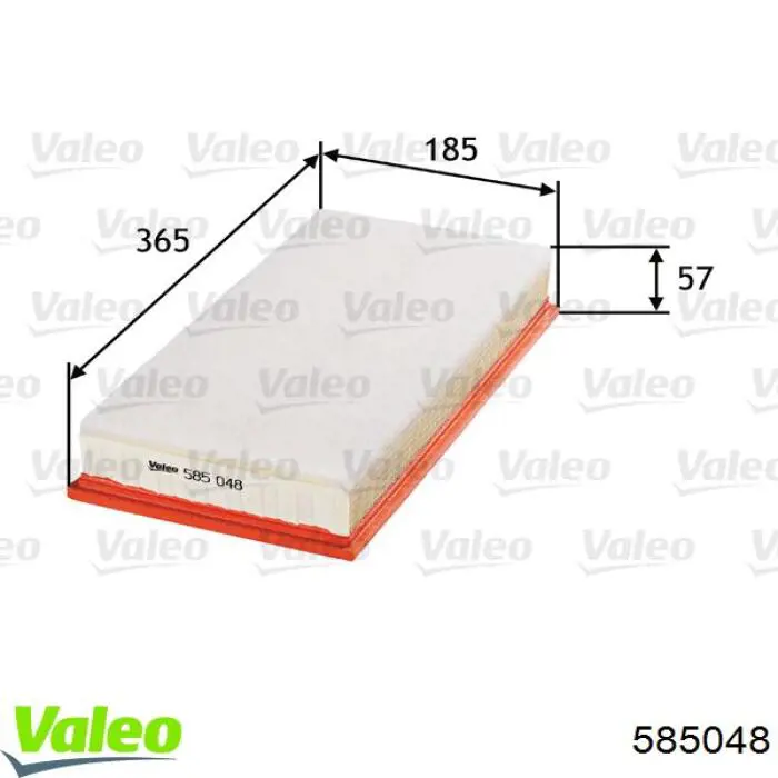 Воздушный фильтр 585048 VALEO