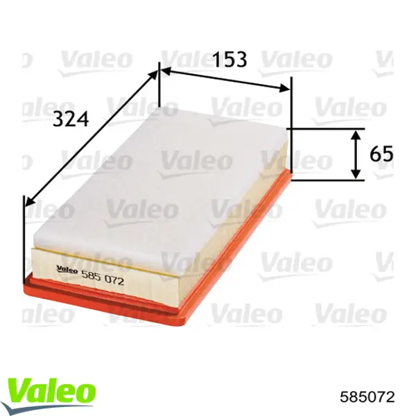 Воздушный фильтр 585072 VALEO