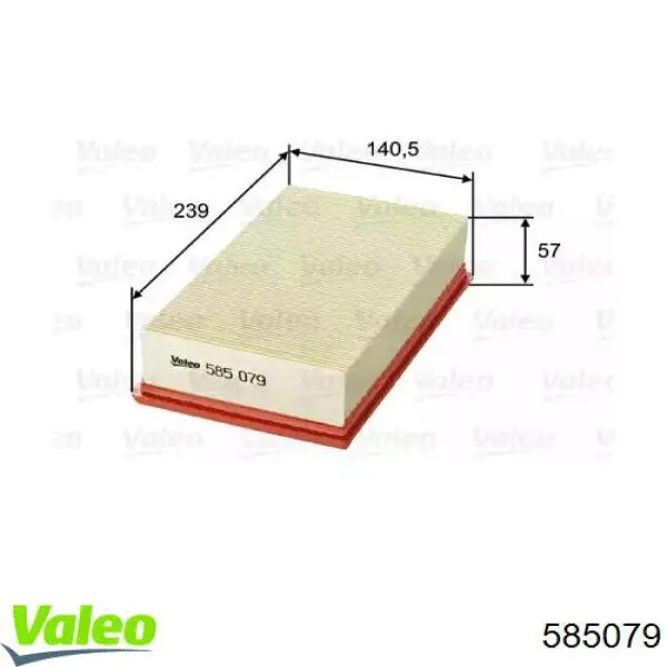 Элемент воздушного фильтра VALEO 585079 цена, от 5.06 USD