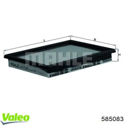 Купить 585083 VALEO Автомобильный фильтр воздуха