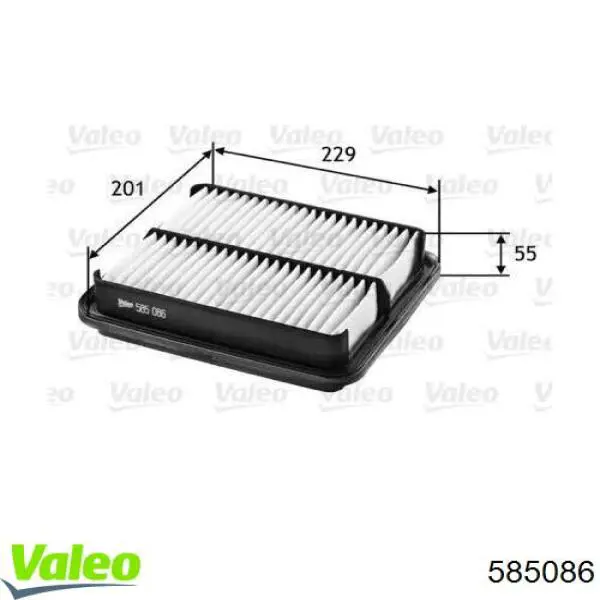 Воздушный фильтр 585086 VALEO