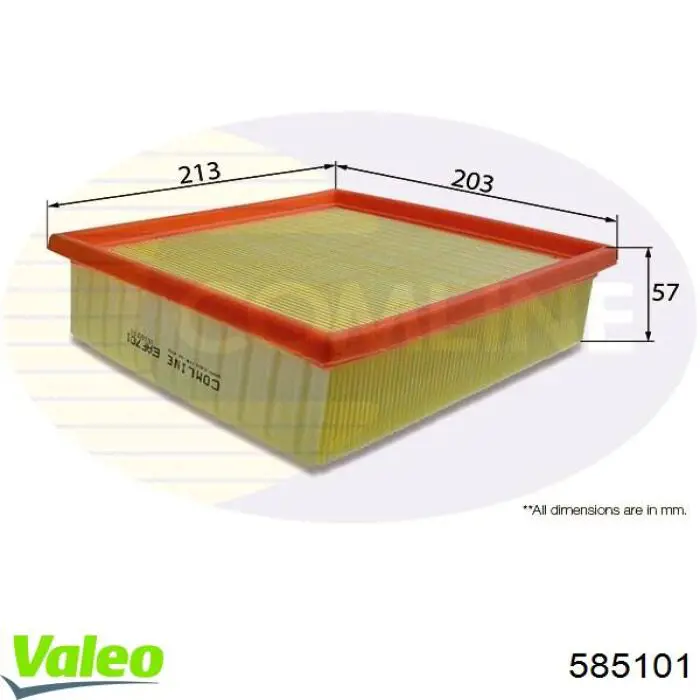 Воздушный фильтр 585101 VALEO