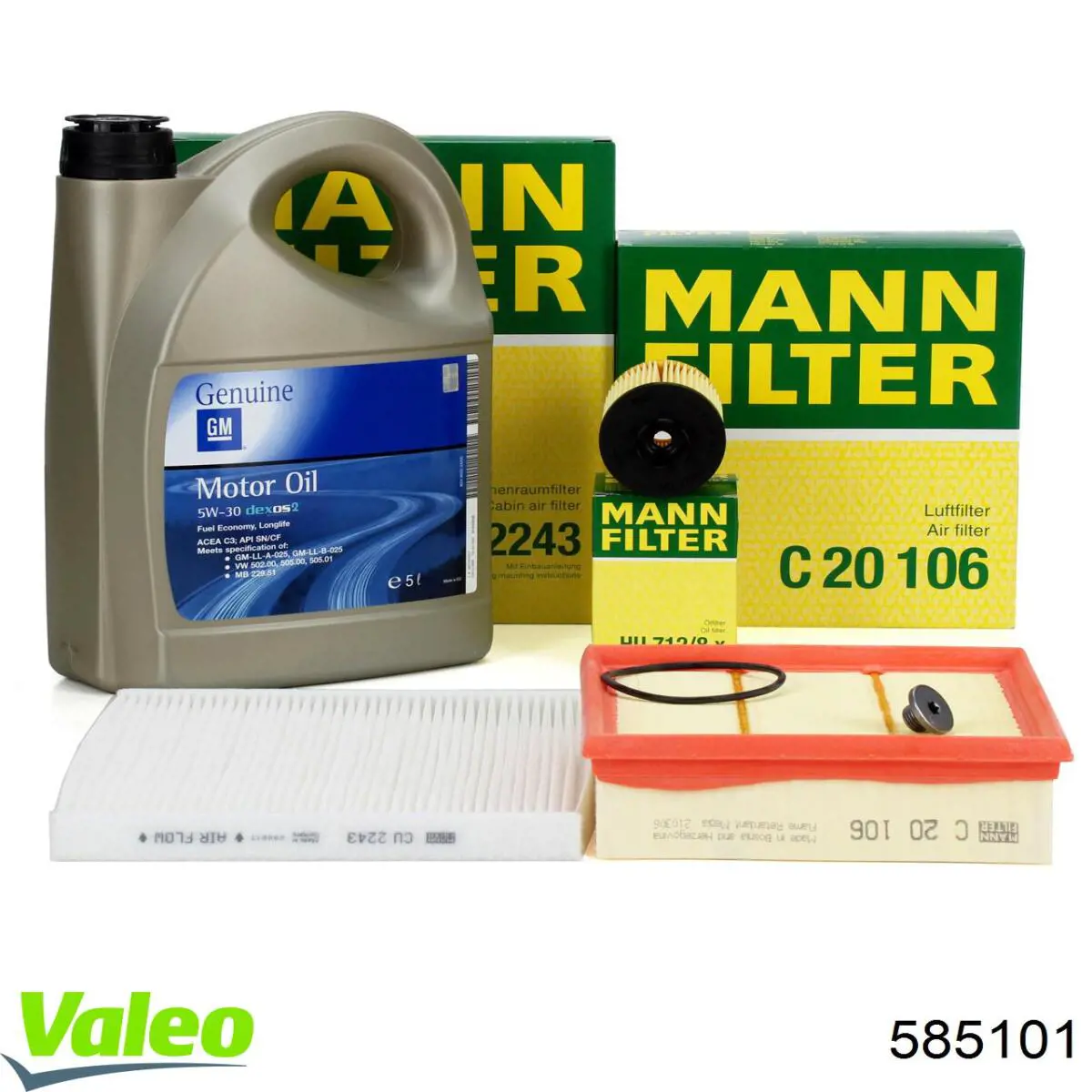 585101 VALEO Воздушный фильтр двигателя