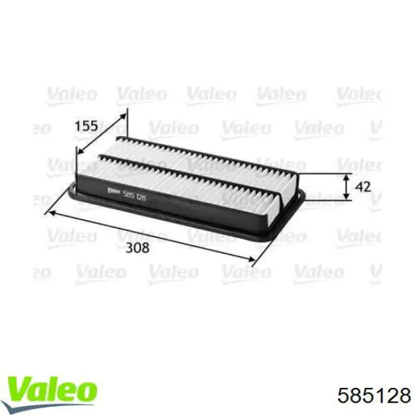 585128 VALEO воздушный фильтр