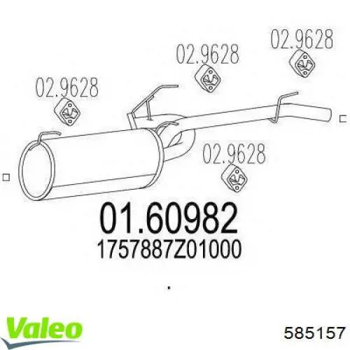 Воздушный фильтр 585157 VALEO