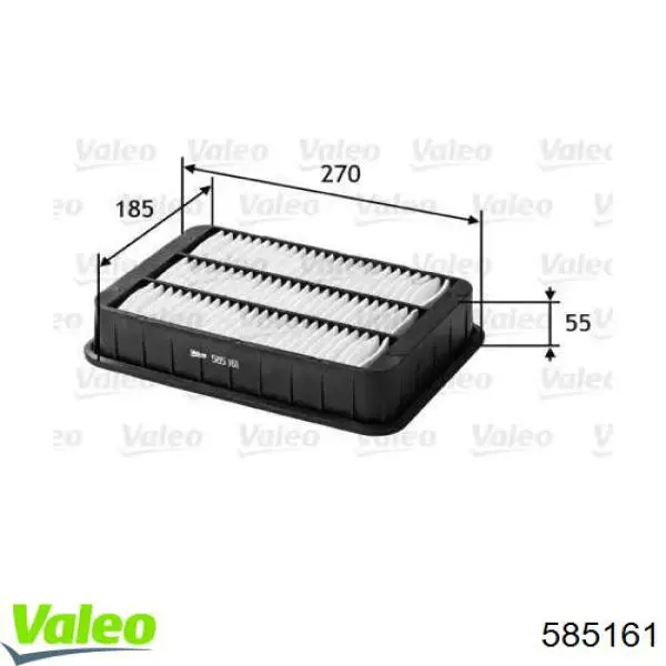 585161 VALEO воздушный фильтр