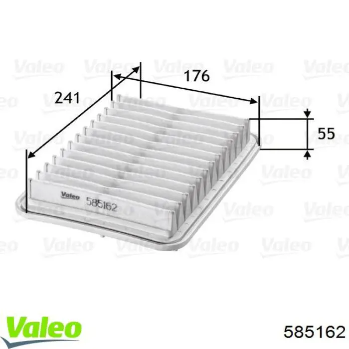 585162 VALEO Воздушный фильтр двигателя