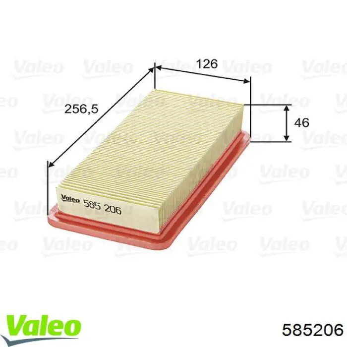 Купить 585206 VALEO Автомобильный фильтр воздуха