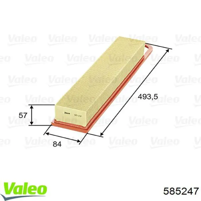 Купить 585247 VALEO Автомобильный фильтр воздуха