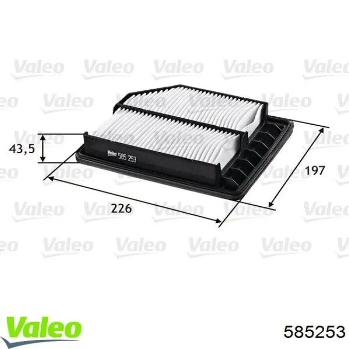 Воздушный фильтр 585253 VALEO