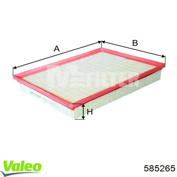 Элемент воздушного фильтра VALEO 585265 цена, от 8.79 USD