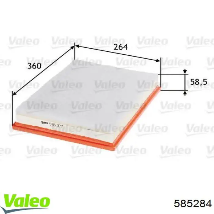 Фильтр воздушный VALEO 585284