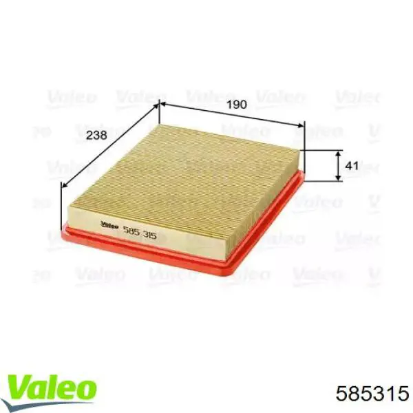 Воздушный фильтр 585315 VALEO