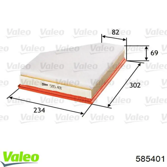 Фильтр воздушный VALEO 585401