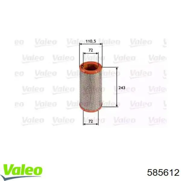 585612 VALEO воздушный фильтр