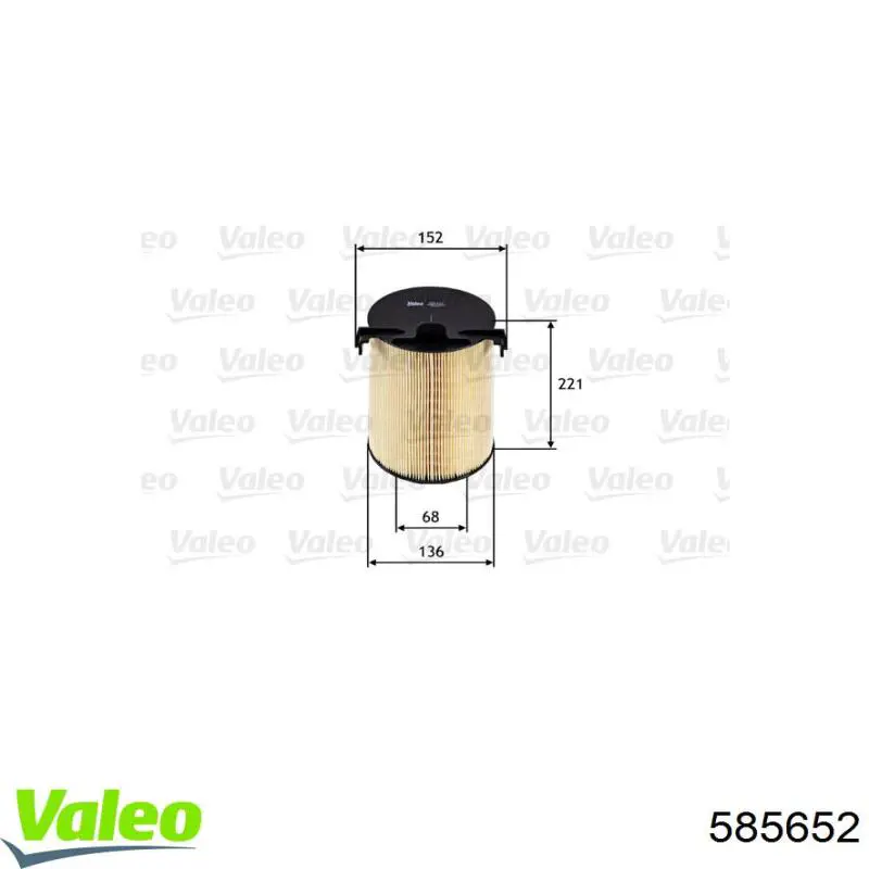 Фильтр воздушный VALEO 585652