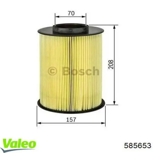 585653 VALEO Воздушный фильтр двигателя