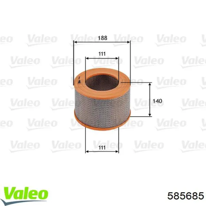 Воздушный фильтр 585685 VALEO
