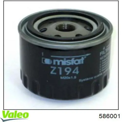 586001 VALEO Масляный фильтр двигателя