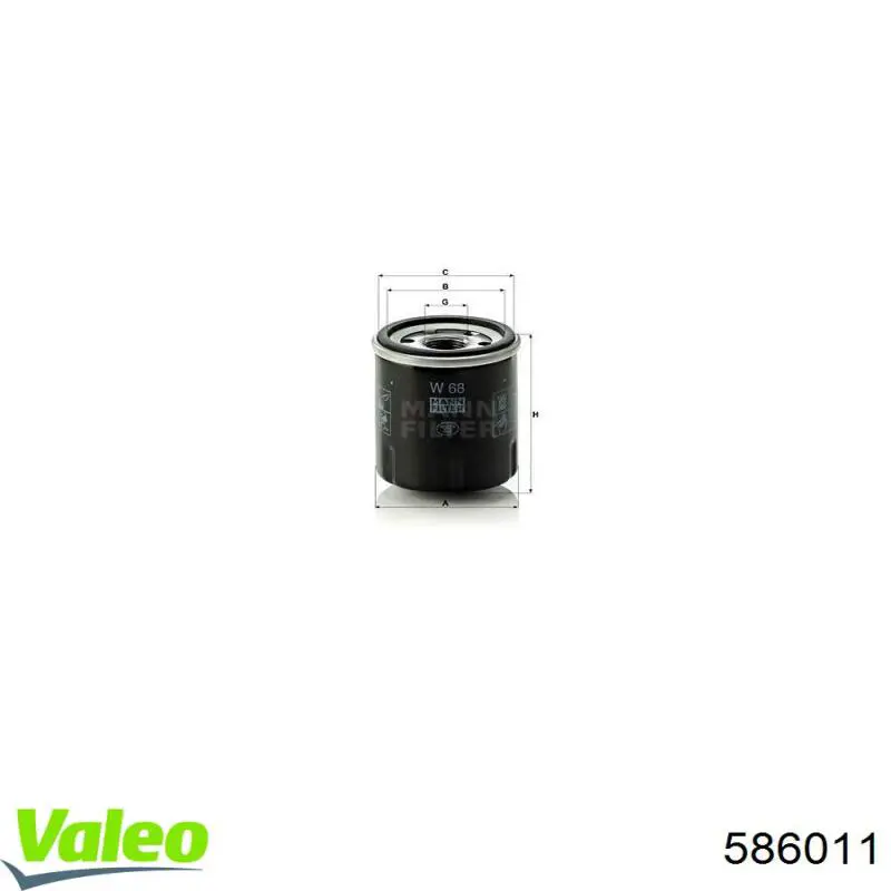 Купить 586011 VALEO Фильтр центробежный очистки масла