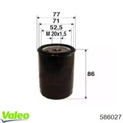 586027 VALEO масляный фильтр