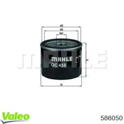 Масляный фильтр 586050 VALEO