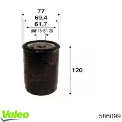 Масляный фильтр 586099 VALEO