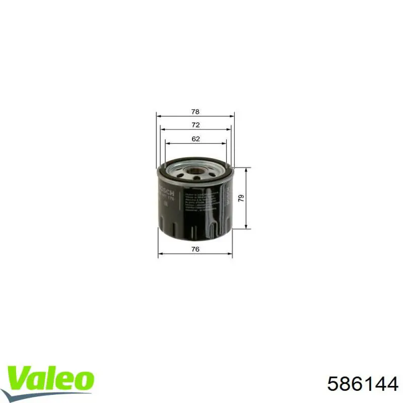 Фильтр масла VALEO 586144