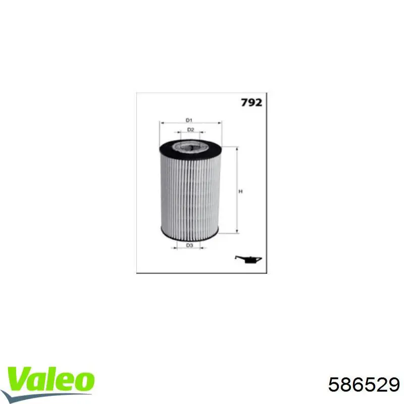 Фильтр очистки масла центробежный VALEO 586529 цена, от 4.83 USD