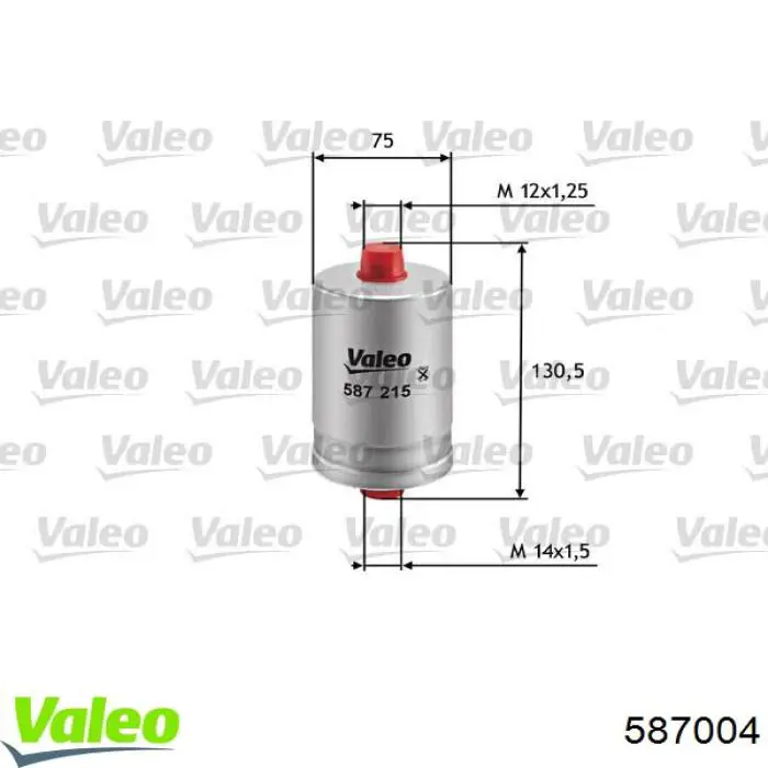 Filtro combustible 587004 VALEO