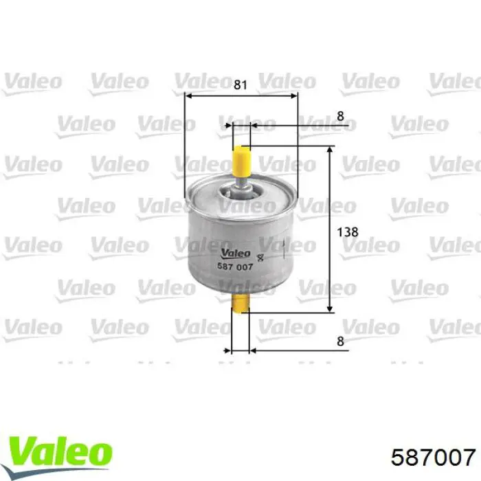 Купить 587007 VALEO Фильтр-отстойник топлива грубой очистки