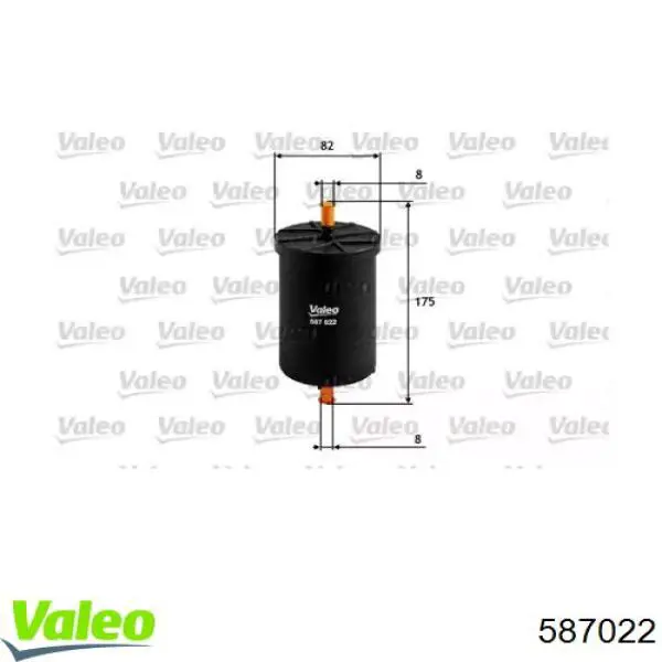 587022 VALEO топливный фильтр