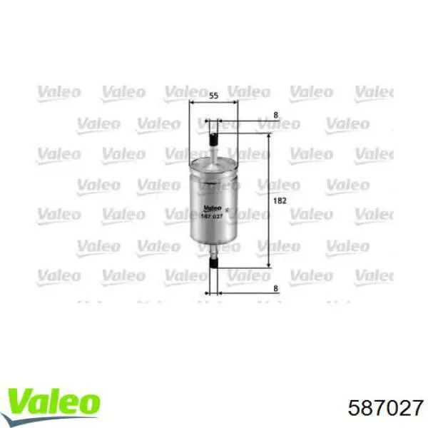 Топливный фильтр 587027 VALEO