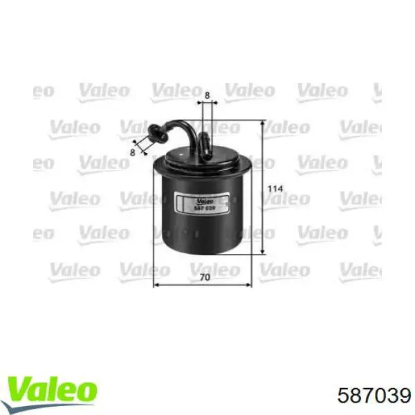 Filtro combustible 587039 VALEO