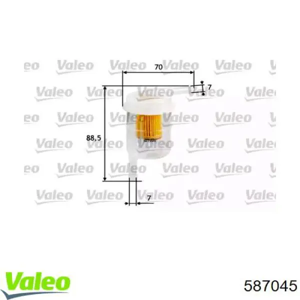 Топливный фильтр 587045 VALEO