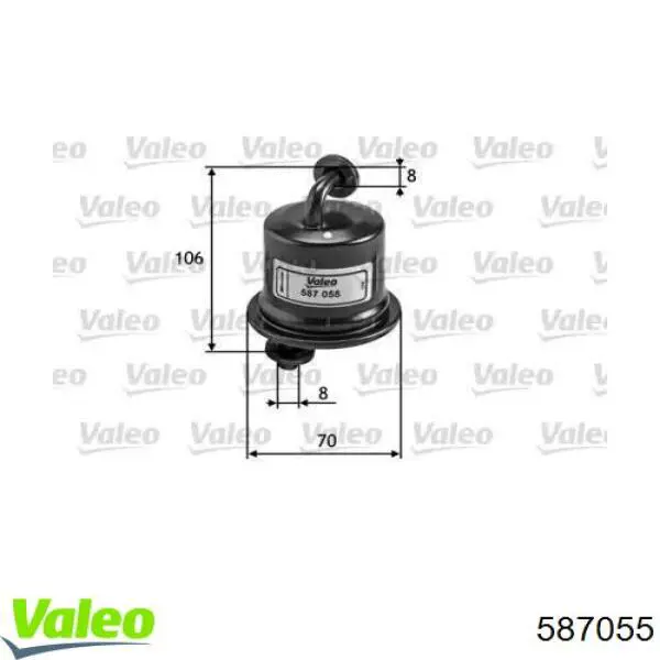 Топливный фильтр 587055 VALEO