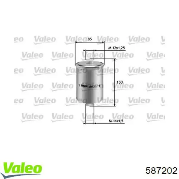 587202 VALEO топливный фильтр