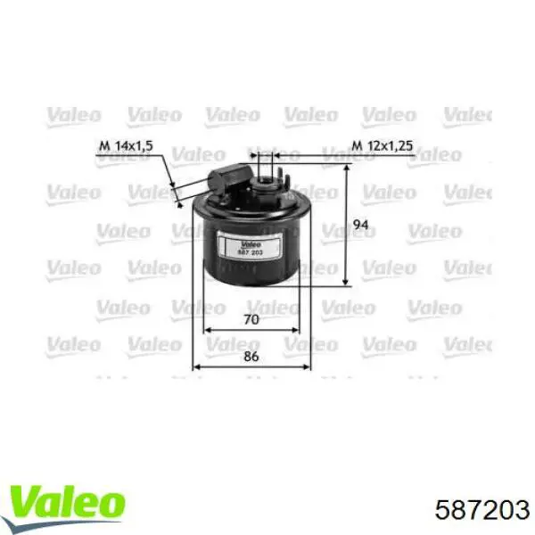 587203 VALEO топливный фильтр