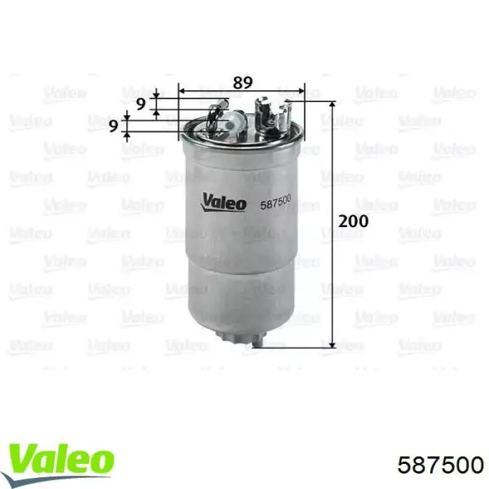 587500 VALEO топливный фильтр