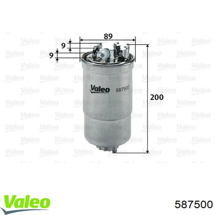 Фильтр тонкой очистки топлива VALEO 587500 цена, от 15.44 USD