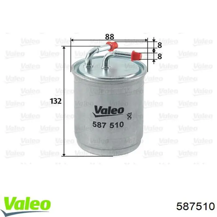 587510 VALEO Фильтр топлива