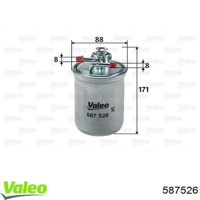 Фильтр тонкой очистки топлива VALEO 587526 цена, от 13.81 USD