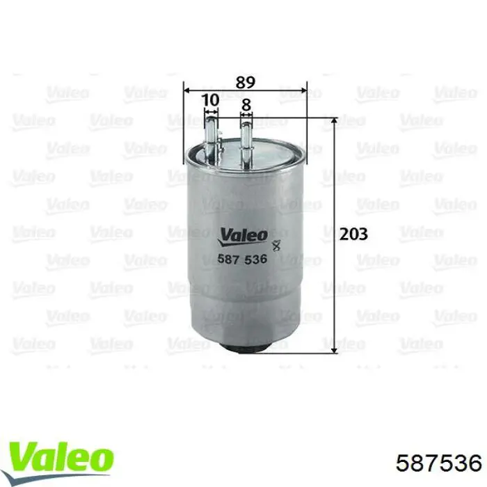 Filtro combustible 587536 VALEO