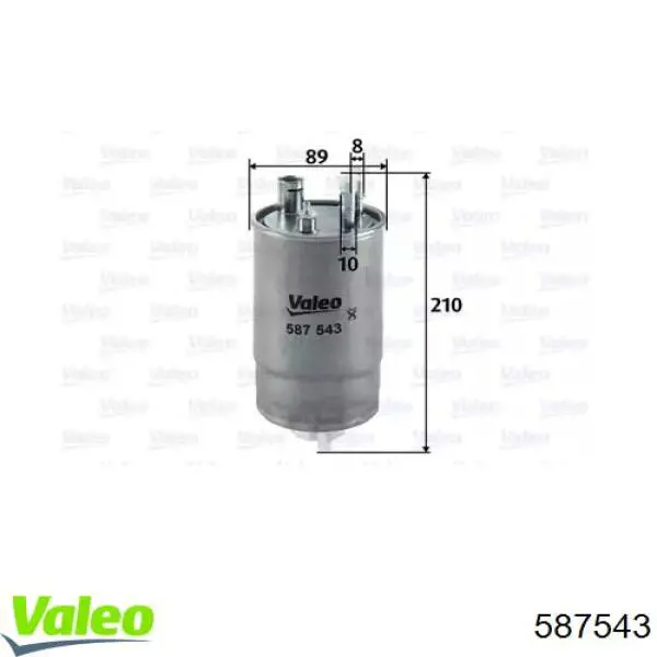 Filtro combustible 587543 VALEO