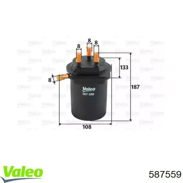 587559 VALEO топливный фильтр