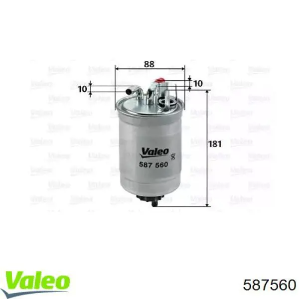 Топливный фильтр 587560 VALEO