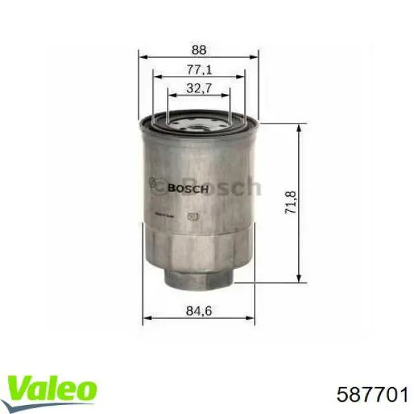 Купить 587701 VALEO Фильтр-отстойник топлива грубой очистки